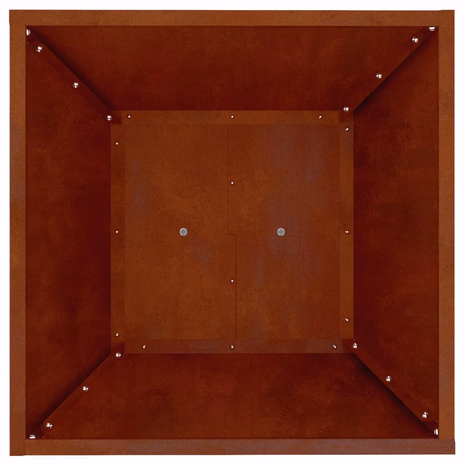 Välistingimustesse mõeldud hõbedane terasest sambaistutusnõu, 2 tk, 40 x 40 x 101 cm – 8