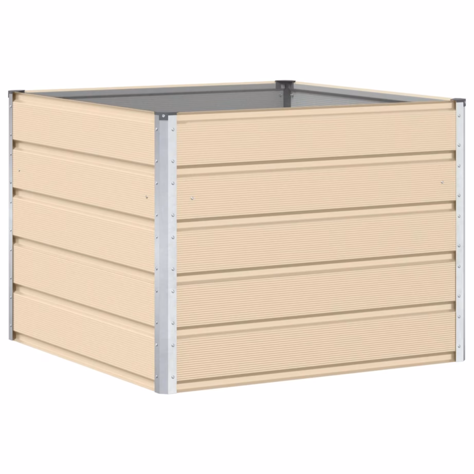 Terasest taimekast, beež, 100 x 100 x 75 cm – 2