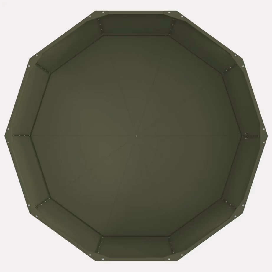 Terasest taimekast välitingimustesse, oliivroheline, 120 x 120 x 50 cm – 6