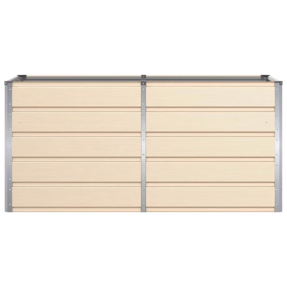 Terasest ja plastikust taimekast, beež, 160 x 80 x 75 cm – 4