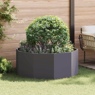 Terasest taimekast, must, 120 x 120 x 50 cm