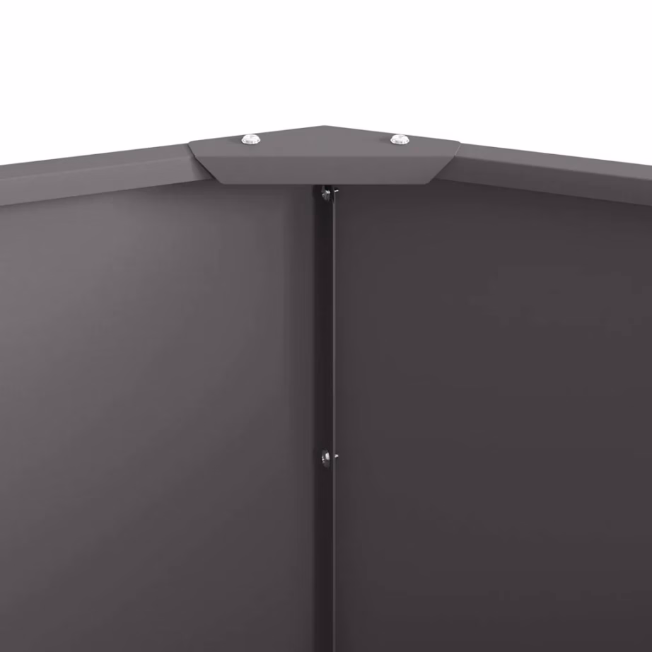 Terasest taimekast, must, 120 x 120 x 50 cm – 7