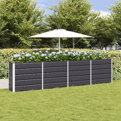 Antratsiitne terasest taimekast, 320 x 40 x 75 cm