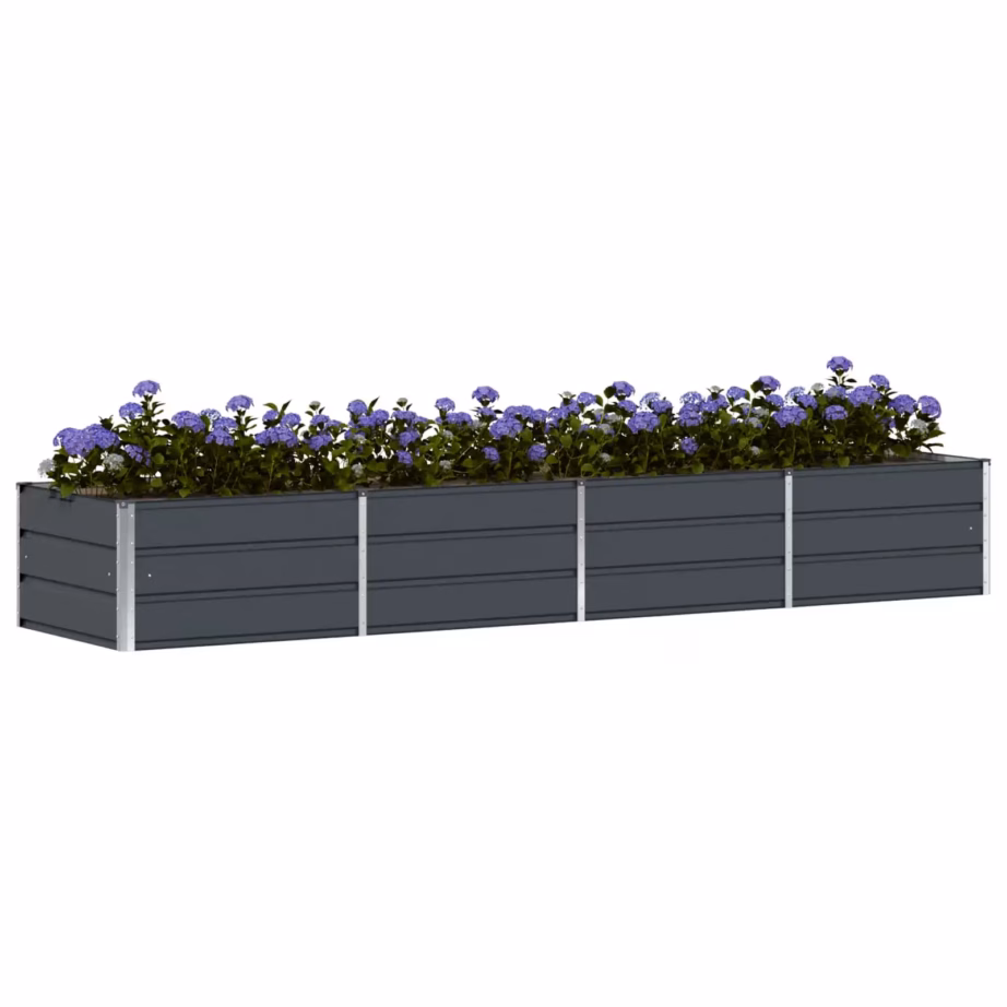 Terasest taimekast, antratsiit, 320 x 80 x 45 cm – 3