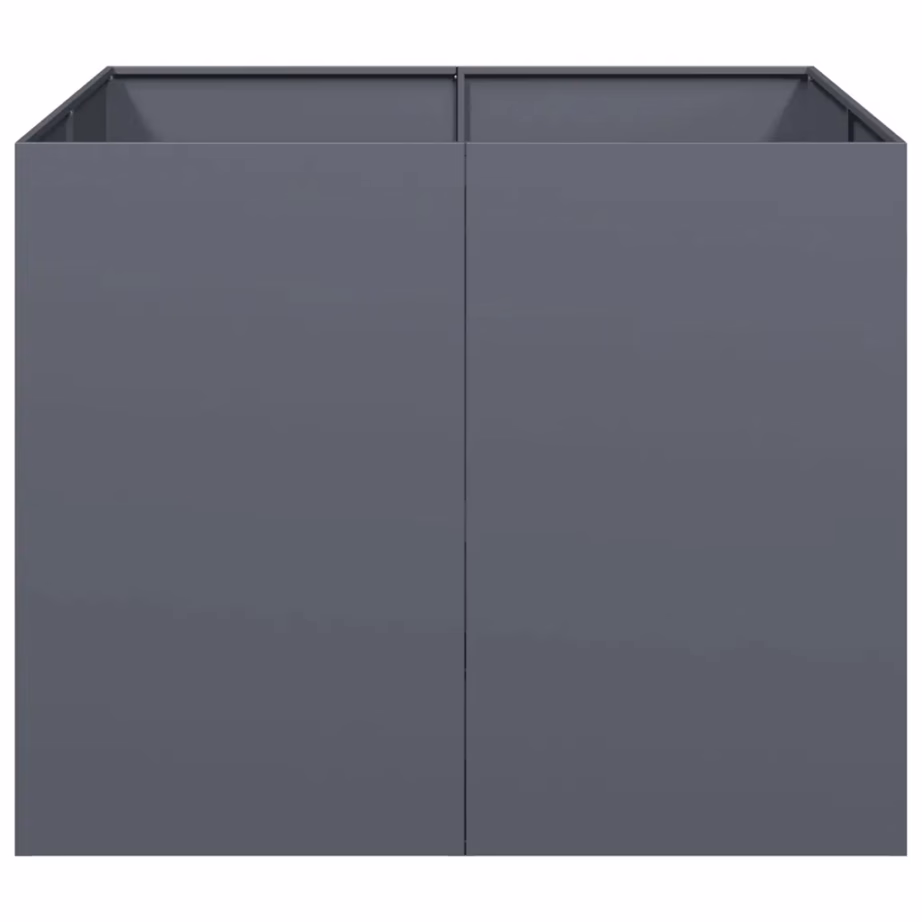 Terasest taimekast avatud põhjaga, antratsiithall, 100 x 100 x 80 cm – 4