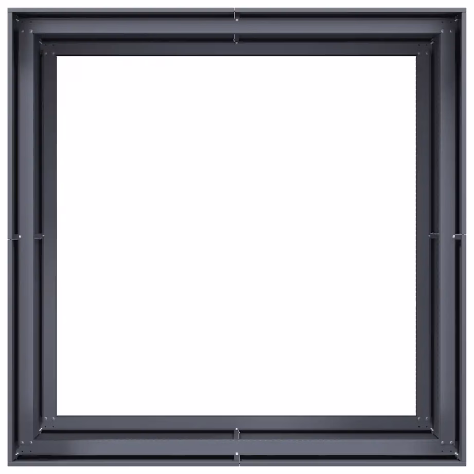 Terasest taimekast avatud põhjaga, antratsiithall, 100 x 100 x 80 cm – 5