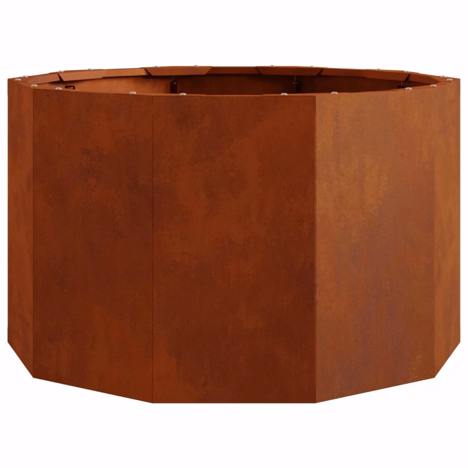 Ümmargune terasest taimekast, rooste toonis, 60 x 60 x 35 cm – 6