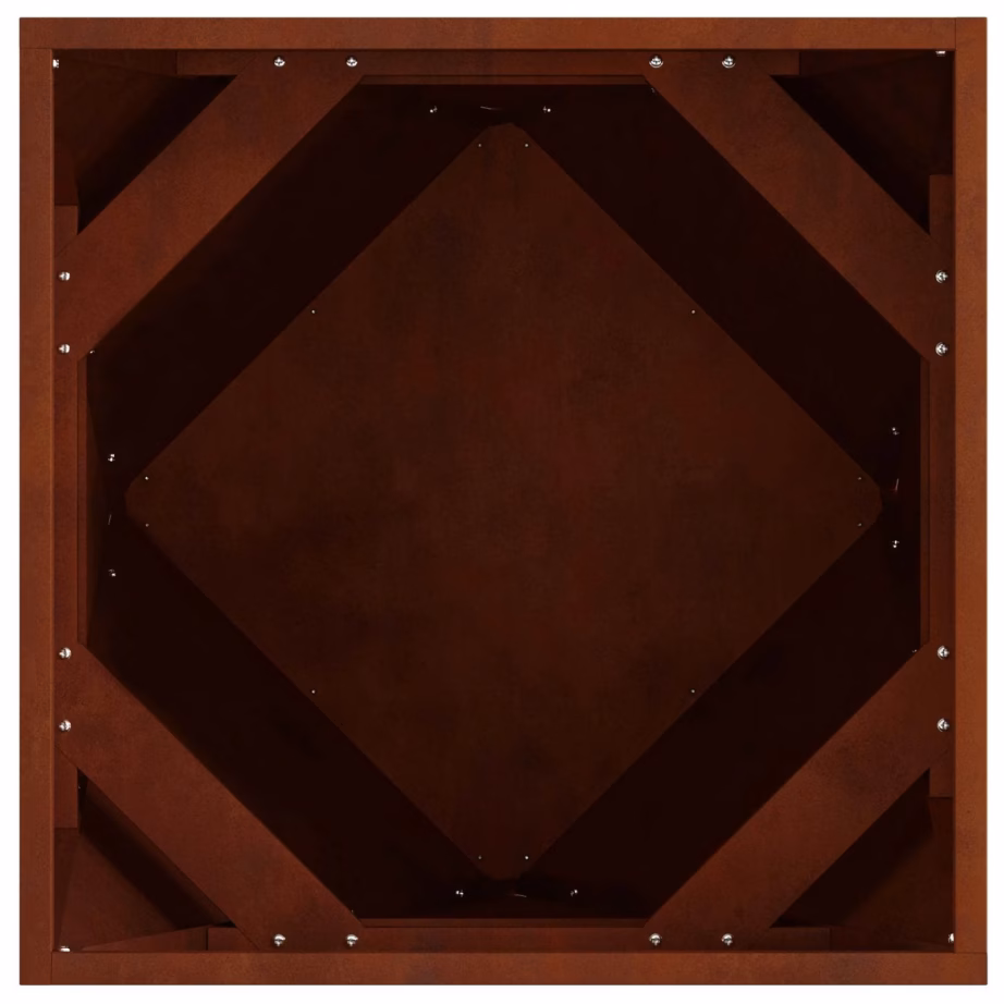 Roostetooni terasest taimekast aia- ja terrassitaimedele, 50 x 50 x 50 cm – 7