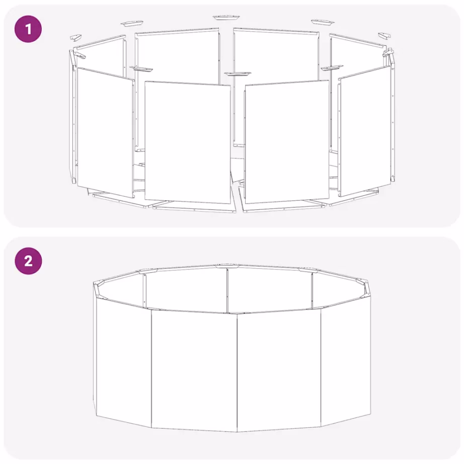 Terasest taimekast roostetoonis, 120 x 120 x 50 cm – 9