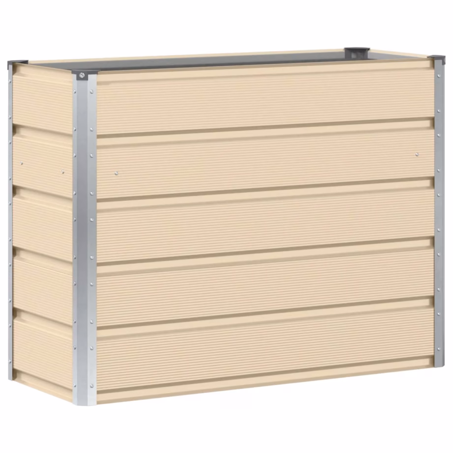 Terasest taimekast, valge, 100 x 40 x 75 cm – 2