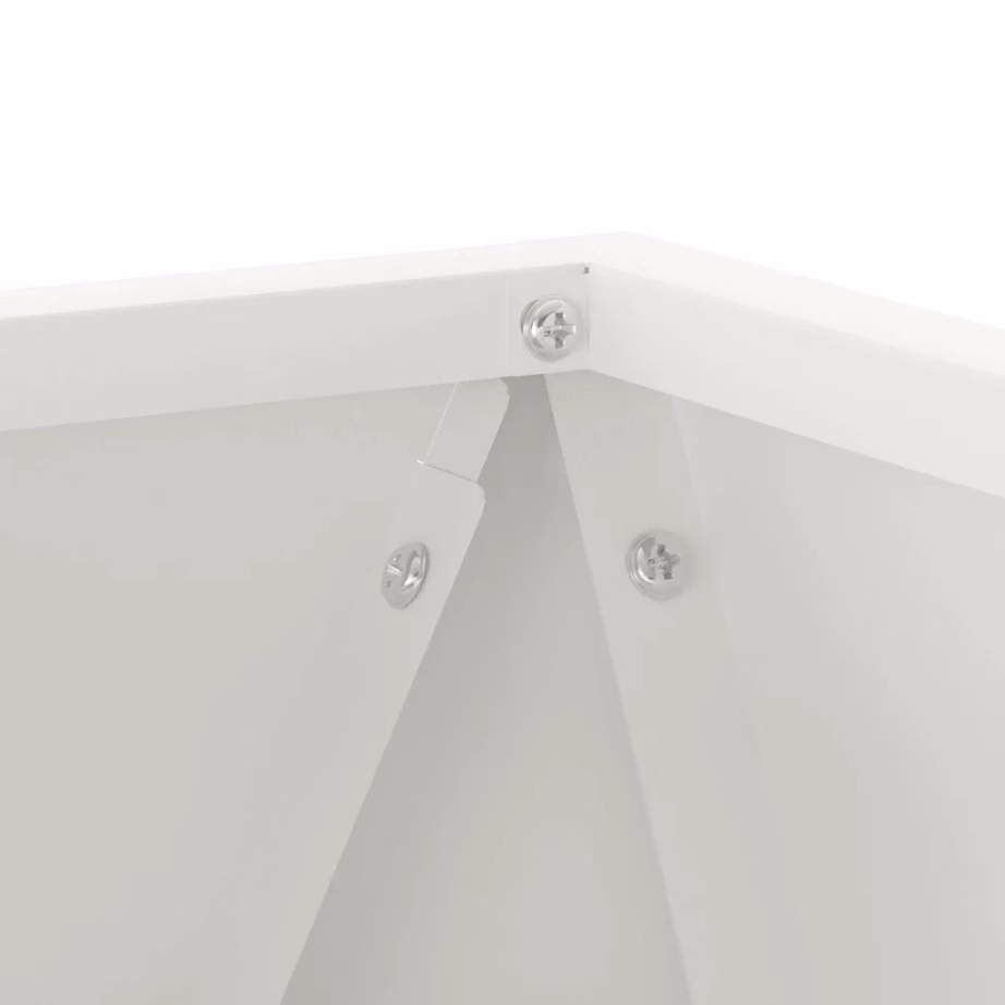 Terasest taimekastid, 2 tk, valge, 30 x 30 x 30 cm – 8