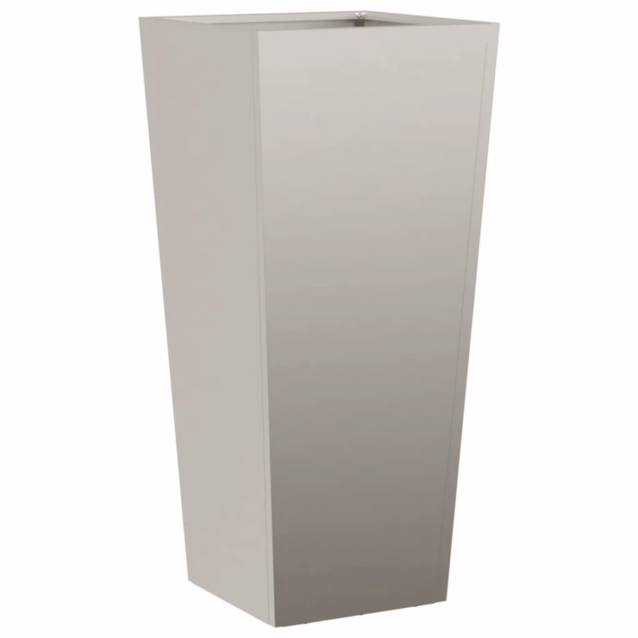 Kõrged ilmastikukindlast terasest taimekastid põhjaga, 2 tk, 35 x 35 x 75 cm – 6