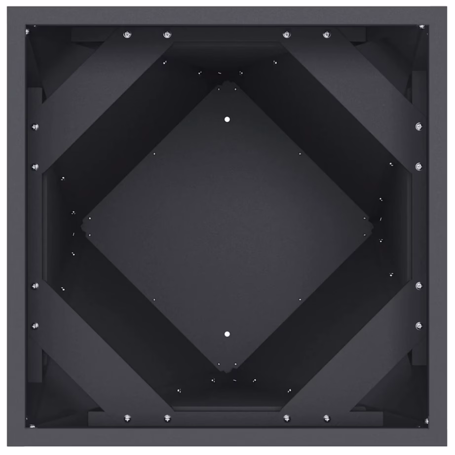 Kõrge terasest taimekast, antratsiit, 2 tk, 30 x 30 x 75 cm – 7