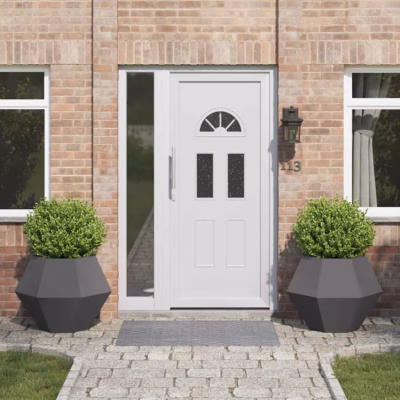 Terasest taimekastid, 2 tk, must, 75 x 75 x 60 cm