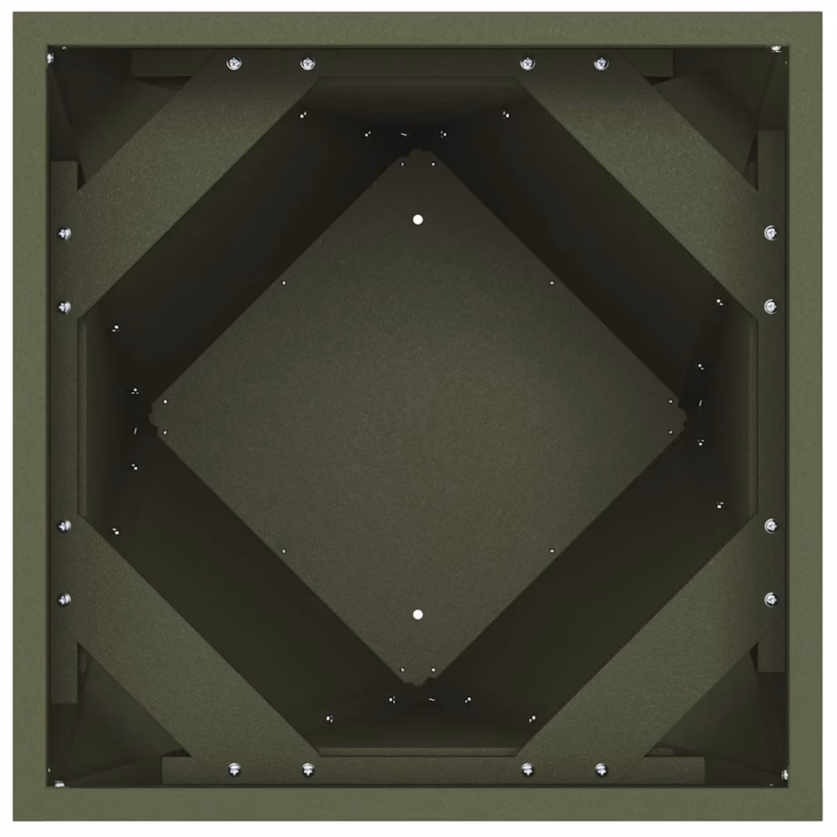 Terasest taimekastid õue, 2 tk, oliiviroheline, 50 x 50 x 75 cm – 7