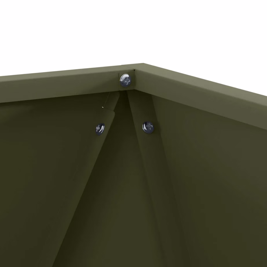 Terasest taimekastid, 2 tk, oliivroheline, 40 x 40 x 40 cm – 8