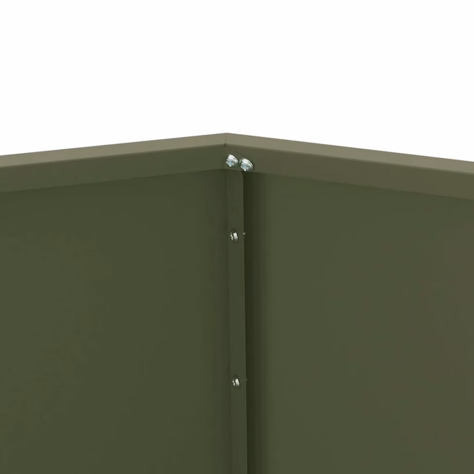 Terasest taimekastid, 2 tk, oliivroheline, 50 x 50 x 40 cm – 8