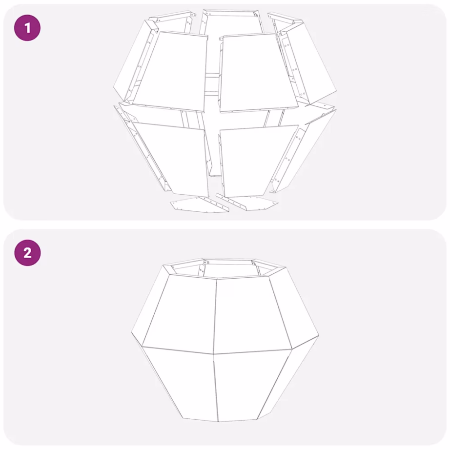 Terasest taimekastid, 2 tk, rooste, 50 x 50 x 40 cm – 11