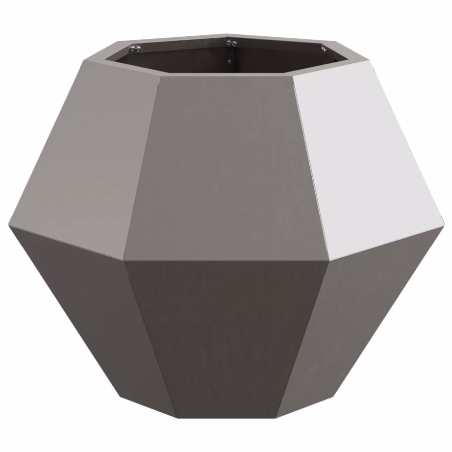 Terasest taimekastid, 2 tk, rooste, 50 x 50 x 40 cm – 5