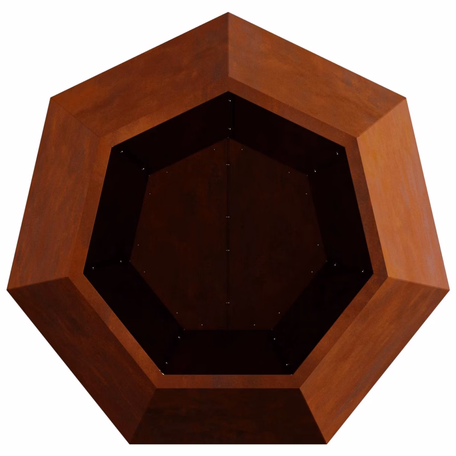 Terasest taimekastid, roostevärvi, 2 tk, 75 x 75 x 60 cm – 8