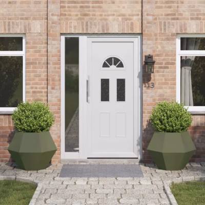 Terasest taimepotid välitingimustesse, 2 tk, oliivrohelised, 75 x 75 x 60 cm