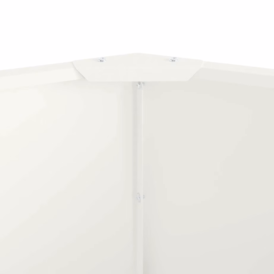 Ümmargune terasest taimekast õuealale, valge, 90 x 90 x 35 cm – 7