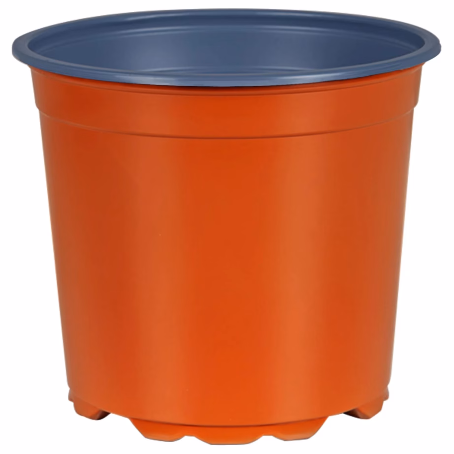 Plastikust lillepotid drenaažiavadega, terrakota, Ø 15 x 13 cm, 50 tk – 2