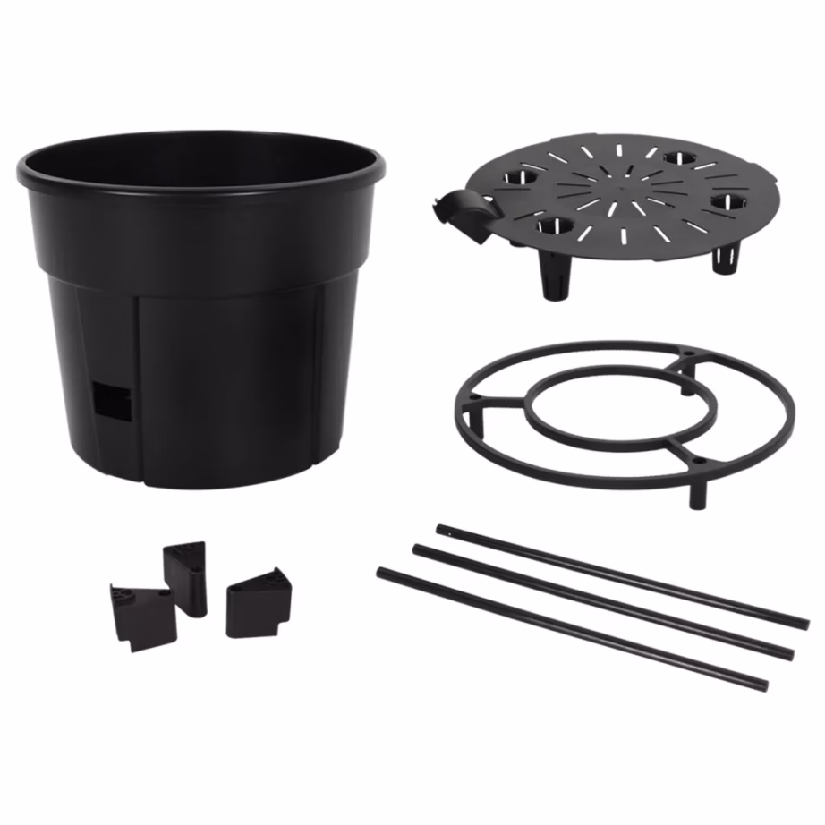 Tomatitaime kasvupott tugitorniga, antratsiithall, Ø 29,5 x 115 cm, polüpropüleen – 5