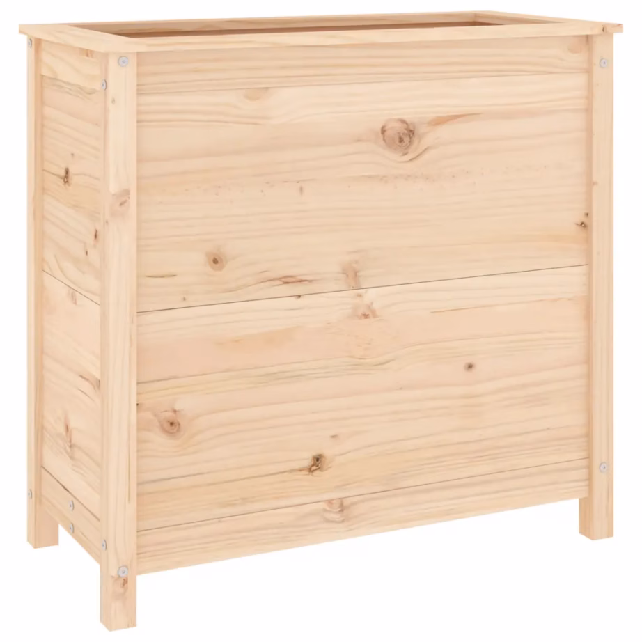 Puidust taimekast aeda ja rõdule, töötlemata männipuit, 82,5 x 40 x 78 cm – 2