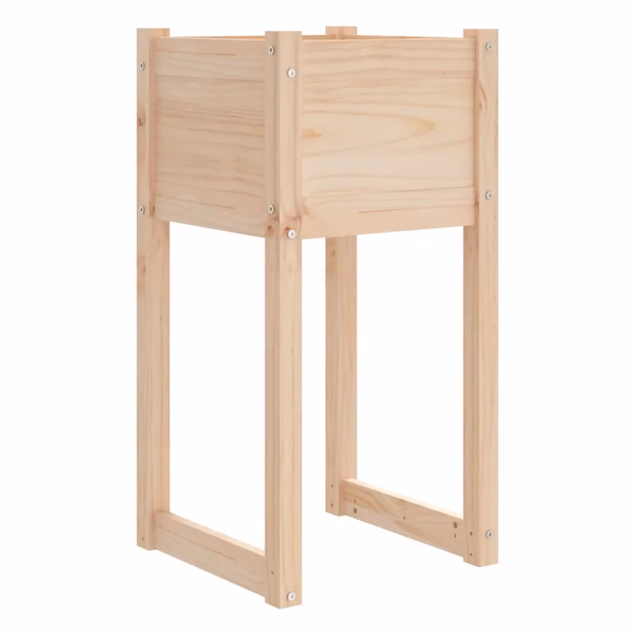 Töötlemata männipuidust taimekastid, 2 tk, 40 x 40 x 81 cm – 4