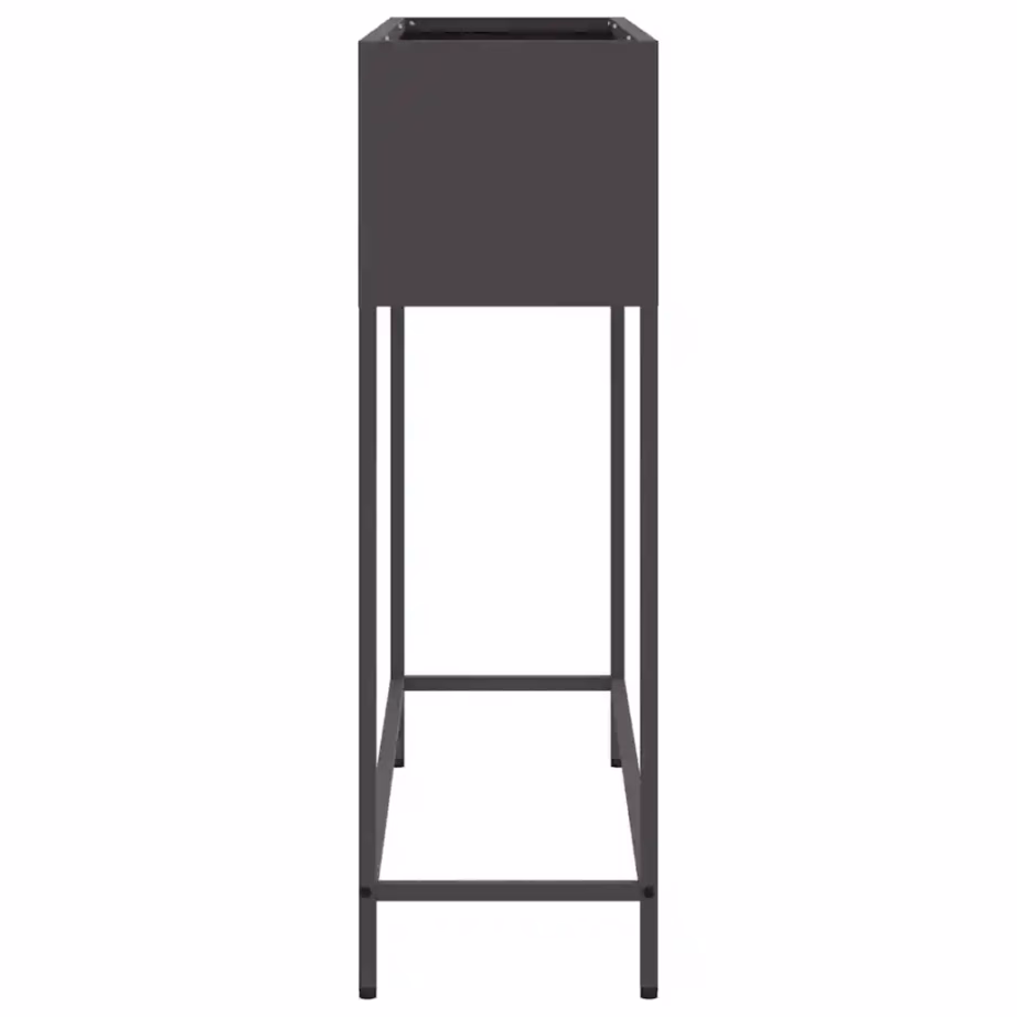 Tõstetud aiataimelava, must teras, 100 x 26 x 82 cm – 6