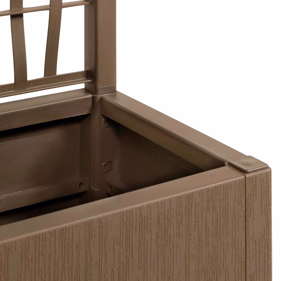 Trellisega taimekast ronitaimedele, pruun polüpropüleen, 80 x 36 x 140 cm, 80 L – 6