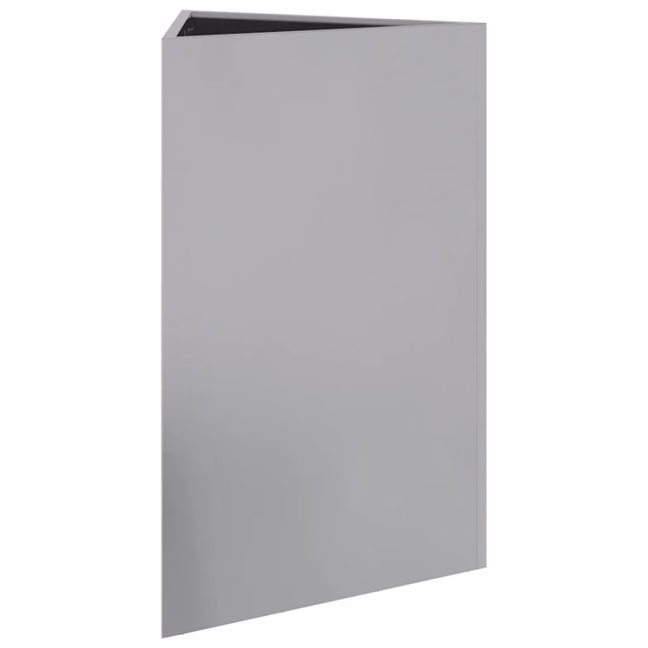 Aia taimekast põhjaga, tsingitud teras, hõbedane, 50 x 43 x 75 cm – 4