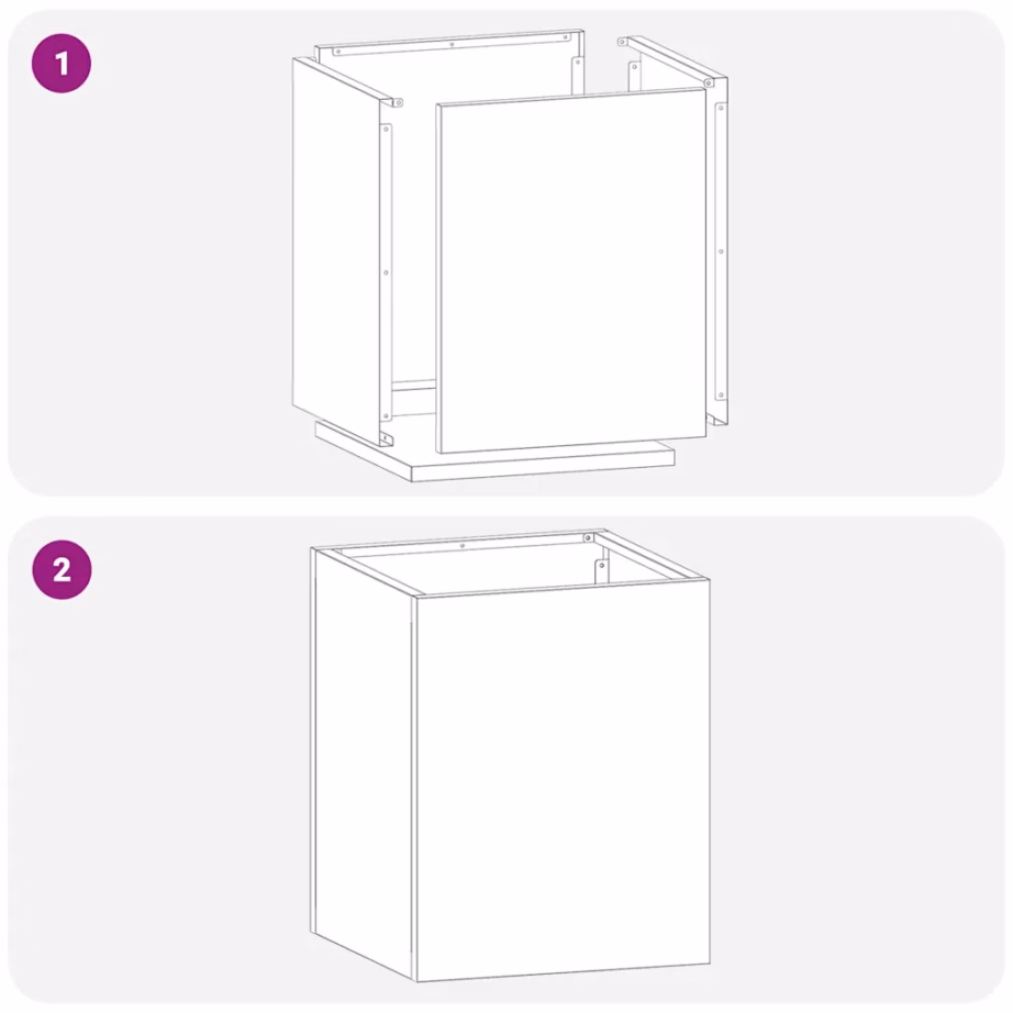 Ruudukujuline tsingitud terasest aiapott, hõbedane, 32 x 32 x 40 cm – 8