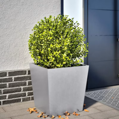 Aia istutuskast põhjaga, tsingitud teras, hõbedane, 50 x 50 x 50 cm