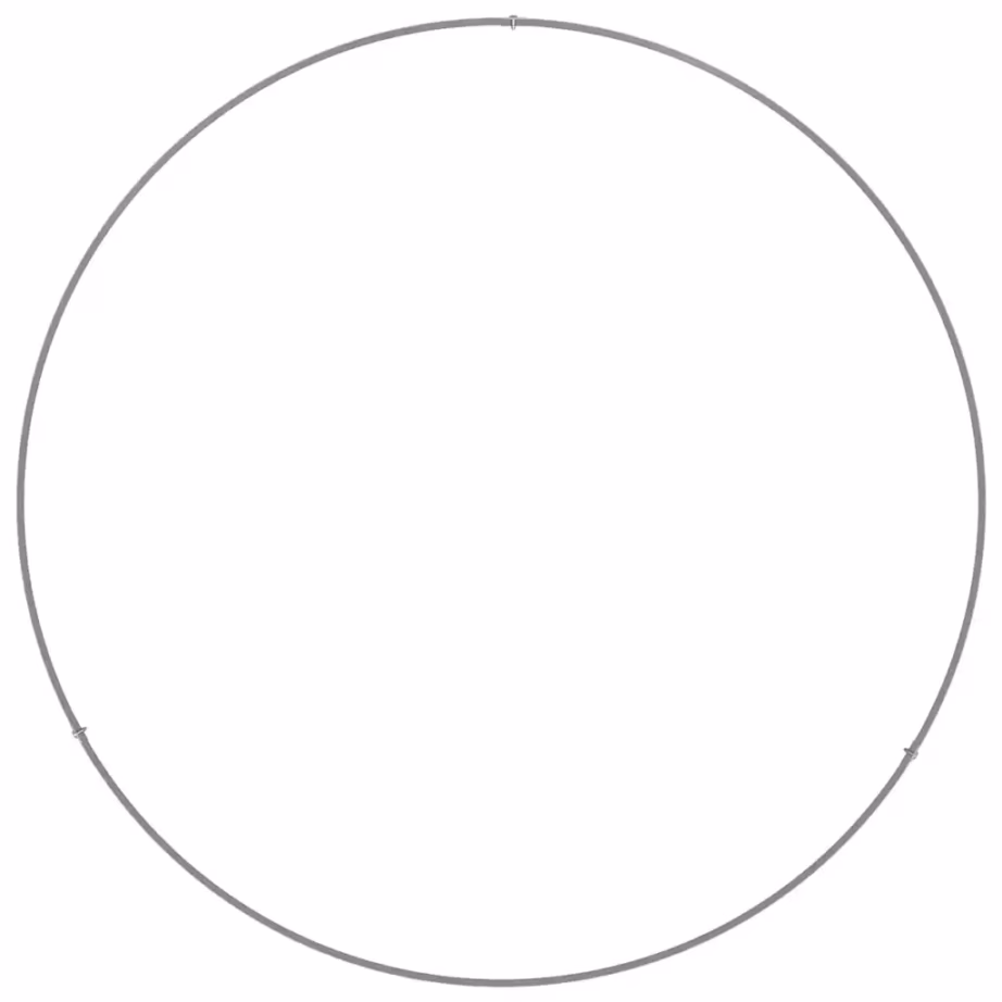 Tsingitud terasest istutusrõngas, 5 tk, hõbedane, 80 x 80 x 20 cm – 7