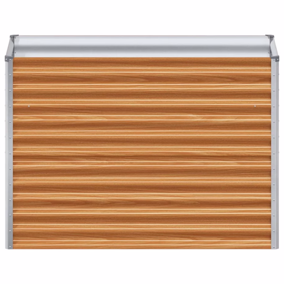 Helepruun tsingitud terasest kõrgendatud aiakast 98 x 50 x 68 cm – 5