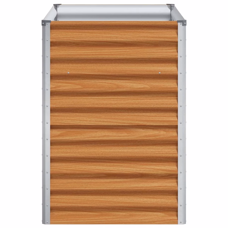 Helepruun tsingitud terasest kõrgendatud aiakast 98 x 50 x 68 cm – 6