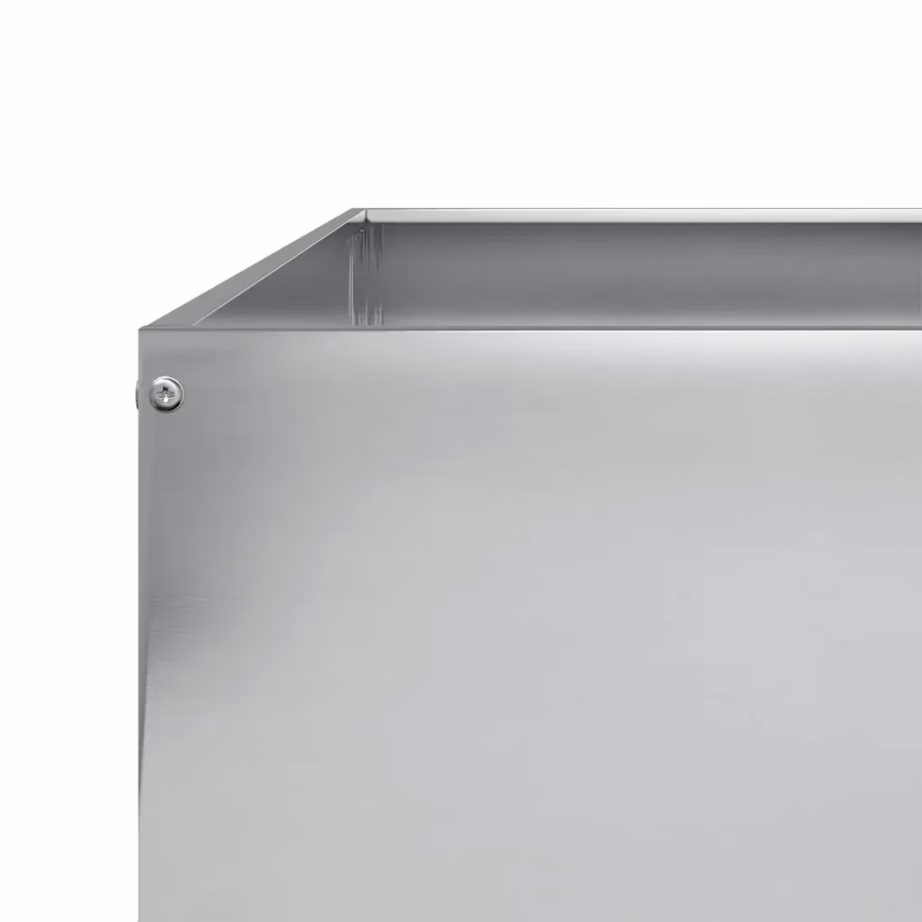 Tsingitud terasest kõrgpeenar, 100 x 100 x 18,5 cm, hõbedane – 7