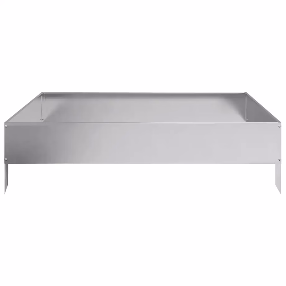 Hõbedane tsingitud terasest kõrgpeenar, 100 x 100 x 26 cm – 4