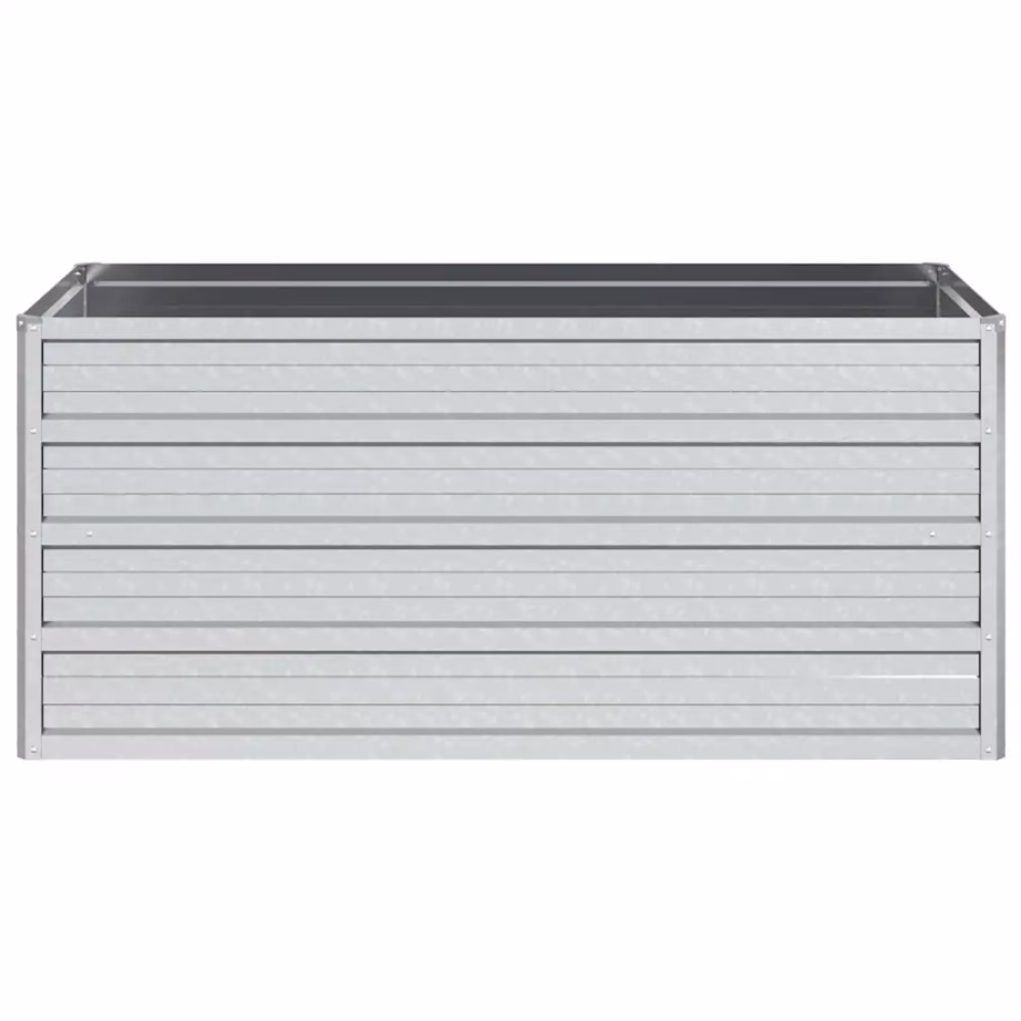 Tsingitud terasest peenrakast, hõbedane, 100 x 40 x 45 cm – 4