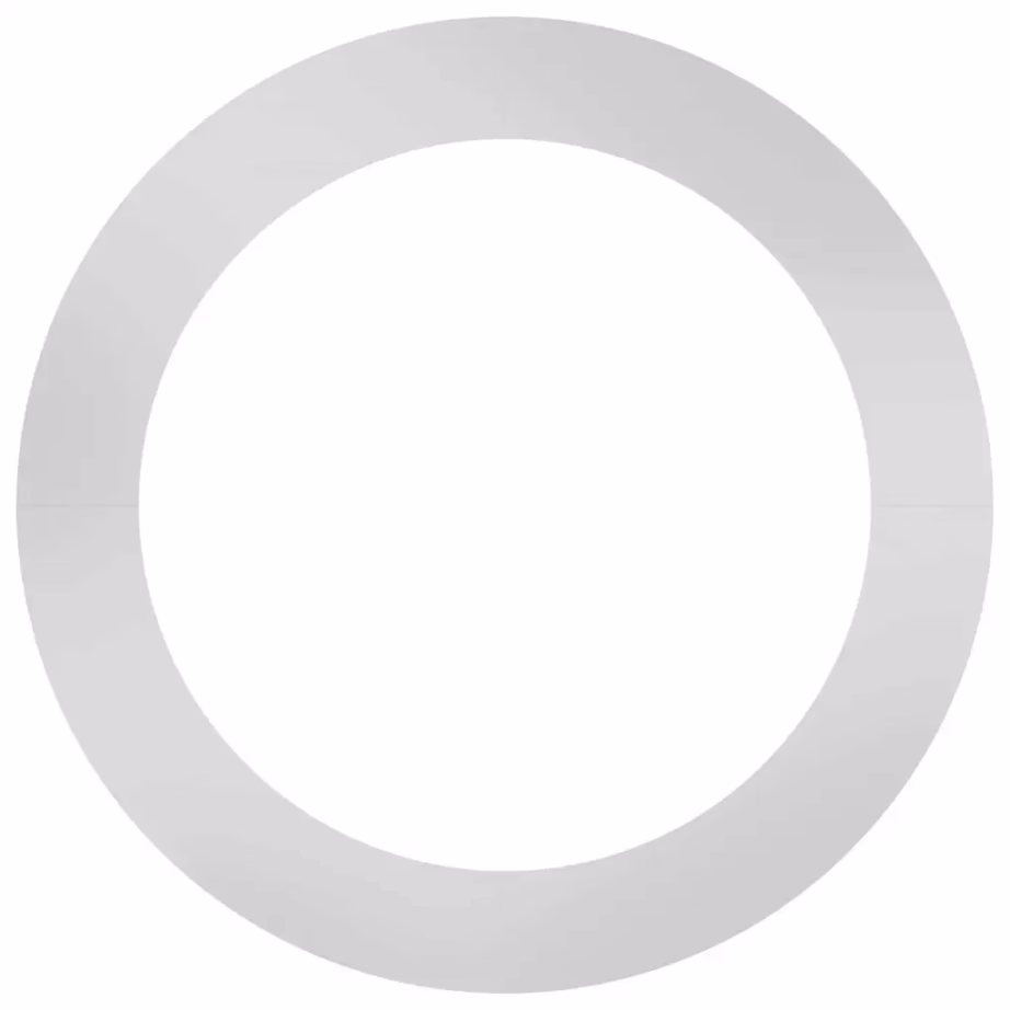 Lame tsingitud terasest puurõngas, hõbedane, 5-osaline, Ø90/120 cm – 5