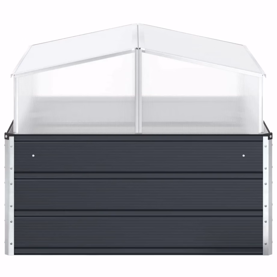 Antratsiitne tsingitud terasest taimekast, 100 x 100 x 77 cm – 5