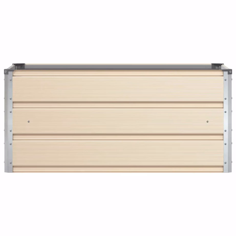 Tsingitud terasest taimekast, beež, 100 x 50 x 45 cm – 4