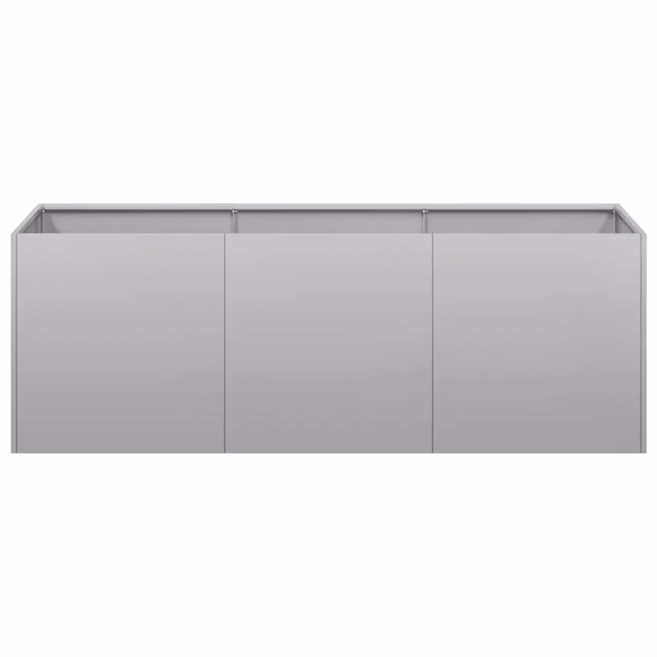 Tsingitud terasest taimekast avatud põhjaga, hõbedane, 120 x 40 x 40 cm – 4