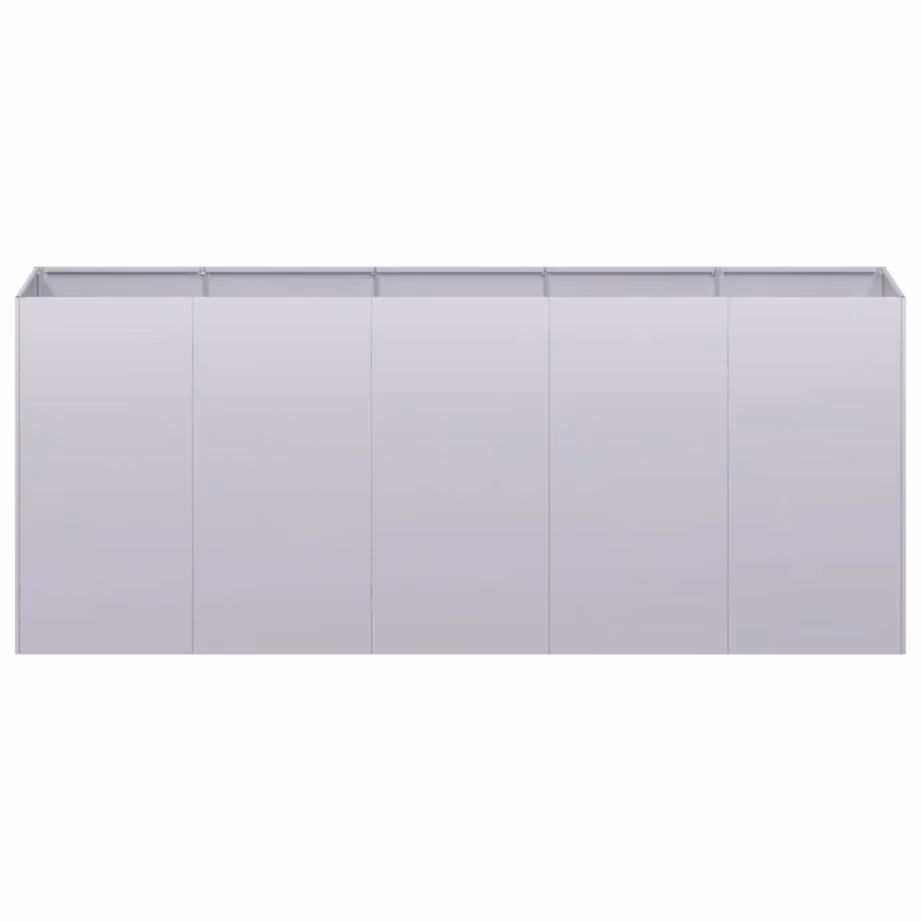Tsingitud terasest taimekast avatud põhjaga, hõbedane, 200 x 40 x 80 cm – 4