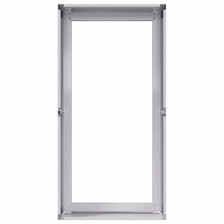 Tsingitud terasest taimekast avatud põhjaga, hõbedane, 40 x 80 x 40 cm – 5