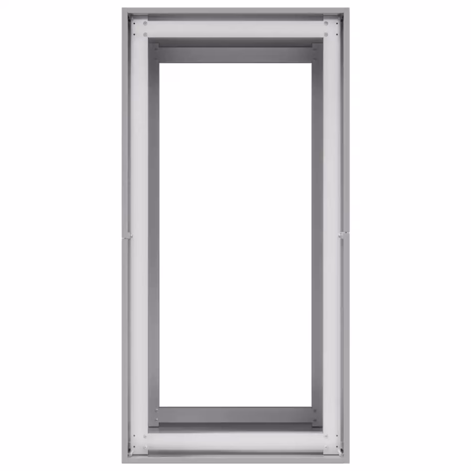 Tsingitud terasest taimekast avatud põhjaga, hõbedane, 40 x 80 x 80 cm – 5