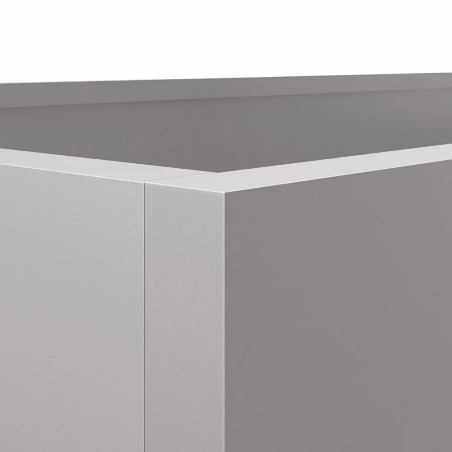 Tsingitud terasest taimekast, hõbedane, 62 x 40 x 39 cm – 9