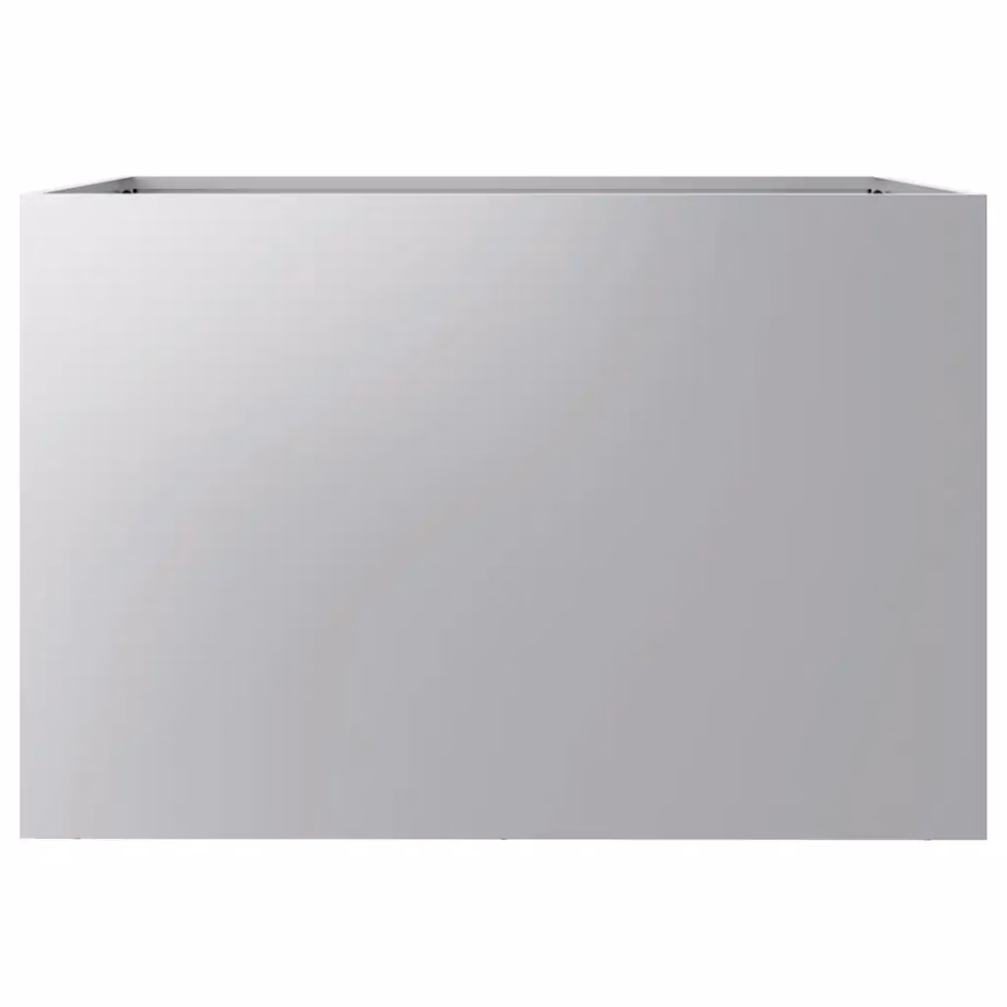 Tsingitud terasest taimekast, hõbedane, 62 x 47 x 46 cm – 6